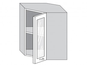 1.60.3у Шкаф настенный (h=720) угловой на 600мм со стекл. дверцей в Верхнем Уфалее - verhnij-ufalej.магазин96.com | фото