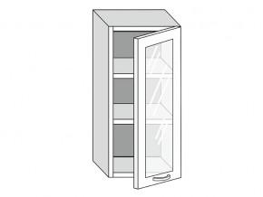 19.40.3 Шкаф настенный (h=913) на 400мм с 1-ой стекл. дверцей в Верхнем Уфалее - verhnij-ufalej.магазин96.com | фото