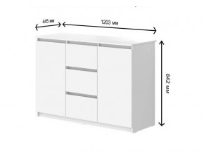 Комод с 3-мя ящиками и дверками СГ Модерн в Верхнем Уфалее - verhnij-ufalej.магазин96.com | фото
