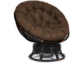 Кресло-качалка Papasan w 23/01 B с подушкой Antique brown, ткань Коричневый в Верхнем Уфалее - verhnij-ufalej.магазин96.com | фото