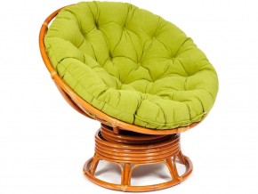 Кресло-качалка Papasan w 23/01 B с подушкой Cognac, флок Олива в Верхнем Уфалее - verhnij-ufalej.магазин96.com | фото