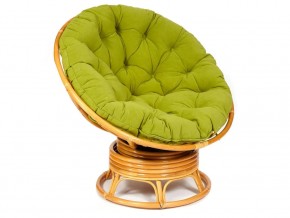 Кресло-качалка Papasan w 23/01 B с подушкой Honey, флок Олива в Верхнем Уфалее - verhnij-ufalej.магазин96.com | фото