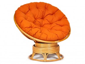 Кресло-качалка Papasan w 23/01 B с подушкой Honey, ткань Оранжевый в Верхнем Уфалее - verhnij-ufalej.магазин96.com | фото