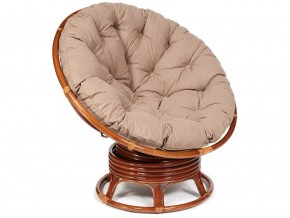 Кресло-качалка Papasan w 23/01 B с подушкой Pecan, экошерсть Коричневый в Верхнем Уфалее - verhnij-ufalej.магазин96.com | фото