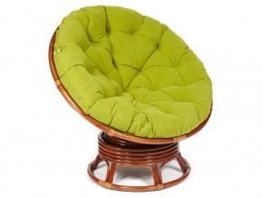 Кресло-качалка Papasan w 23/01 B с подушкой Pecan, флок Олива в Верхнем Уфалее - verhnij-ufalej.магазин96.com | фото