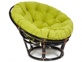 Кресло Papasan 23/01 W с подушкой Antique brown, флок Олива в Верхнем Уфалее - verhnij-ufalej.магазин96.com | фото