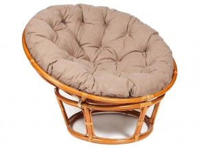 Кресло Papasan 23/01 W с подушкой Cognac, экошерсть Коричневый в Верхнем Уфалее - verhnij-ufalej.магазин96.com | фото